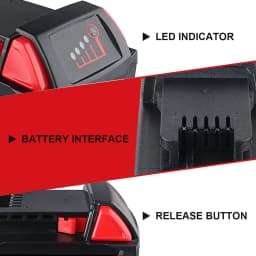 VANON 1/2/4 Pcs 9.0Ah Li-on Replace for Milwaukee 18V M18 Battery Pin,Suit for 18V Battery Tools&Charger 48-11-1850 48-11-1852