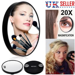 20X Magnifying Make up Mirror Cosmetic Vanity Handbag Small Travel Pocket Mirror
