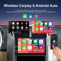 Podofo Wireless Carplay Android Auto Car MP5 Audio Stereo Mirror Link 7 Inch 1Din Multimedia Video Player BT USB FM RDS AUX