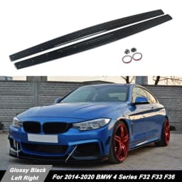 Side Skirt Extensions Bumper Lip for BMW 4 Series F32 F33 F36 430i 435i 440i 420i 428i with M Sport 2014 2015 2016 2017-2020