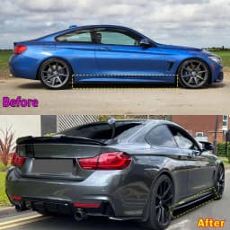 Side Skirt Extensions Bumper Lip for BMW 4 Series F32 F33 F36 430i 435i 440i 420i 428i with M Sport 2014 2015 2016 2017-2020
