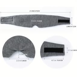 Comfortable full coverage eye mask, suitable for sleeping on trains, airplanes, and during travel