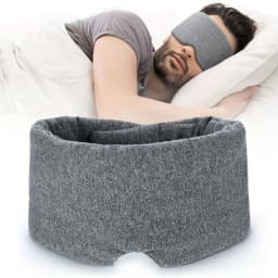 Comfortable full coverage eye mask, suitable for sleeping on trains, airplanes, and during travel