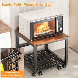 1 Set Refrigerator Stand on Wheels, Mini Refrigerator Stand with Extendable Storage Basket, Portable Refrigerator Base For Home