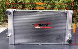 Aluminum Radiator + Fans For PORSCHE 944 2.5L /2.7L NON-Turbo 1983-1988 1984 1985 1986 1987 83 84 85 86 87 88 MT