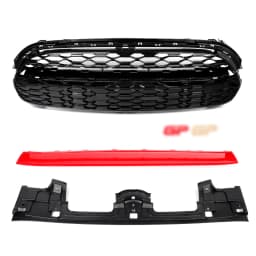 GP STYLE Grill Grid Replace FOR MINI COOPER F55 F56 F57 2014-2021 FRONT BUMPER GRILLE GRILL BLACK Red Refit Car Accessories