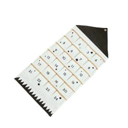 Christmas Advent Calendar Door 24 Pockets Biscuits Coins Organizer Kids Room Bedroom Sundries Holiday Decoration
