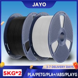 JAYO 3D PETG/PLA/PLA+/PLA Matte/ABS Printer Filament 2*5KG Large Spool & 1.75mm 100% No Bubble non-toxic 3D Printing Materials