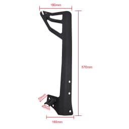 52 inch LED Light Bar Upper Windshield Mounting Bracket for 2007-2017 Jeep Wrangler JK 4WD, Wrangler Unlimited JK 4WD/2WD