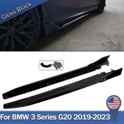 Magickit Side Skirts Extension Side Bumper Lip for BMW 3 Series G20 G21 G28 M Sport 330e 320i M340i 2019 2020 2021 2022 2023