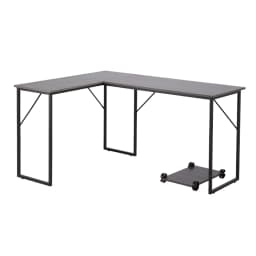 Voltsify Modern L-Shaped Computer Desk Gaming Desk Study Table Writing Desk, 143cm W X 110cm D X 75cm H