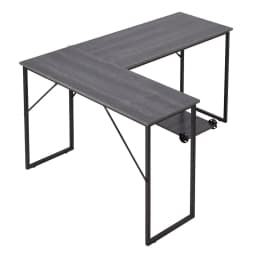 Voltsify Modern L-Shaped Computer Desk Gaming Desk Study Table Writing Desk, 143cm W X 110cm D X 75cm H