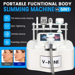 NEW V9 Vela Body Weight Loss Vacuum 80K Cavitation Slimming Roller Shaping Massage Machine Frozen Fat Removal Facial Lift