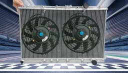 ALUMINUM RADIATOR + FANS For MITSUBISHI LANCER EVO 1 2 3 1992-1996 92 93 96 MT 1993 1994 1995 1996 94 95