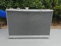 ALUMINUM RADIATOR + FANS For MITSUBISHI LANCER EVO 1 2 3 1992-1996 92 93 96 MT 1993 1994 1995 1996 94 95