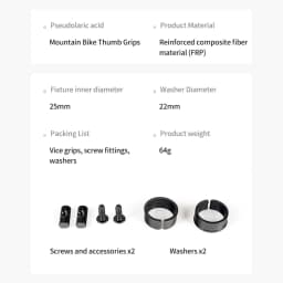 Mountain Bike Handlebar Ends Ergonomic Design Bicycle Inner Bar Ends 22.2mm Bicycle Inner Handlebar Grips Cycling Accessories