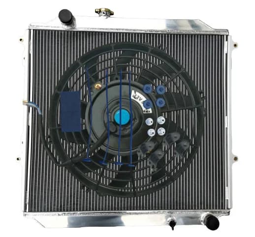Aluminum radiator+FAN For Toyota 4 runner KZN185 3.0L Diesel 1996-2002 97 98 99 00 01 02 MT 1997 1998 1999 2000 2001 Manual