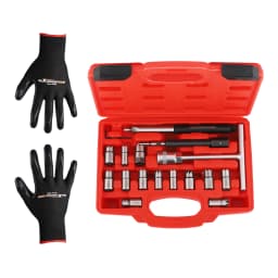17pc Diesel Injector for Seats Cutter Set Tool Kit For Mercedes-Benz CRD Reamer
