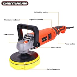 1580W Rotary Car Polishing Machine 7-Speed for Floor/Tile/Leather Polishing Buffer Polisher Car Polisher