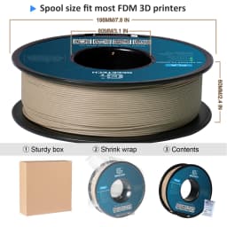 Geeetech Wood PLA 5kg 1.75mm Filament 3D Print Wire Vacuum Packaging Local Warehouses Colorful Plastic for FDM 3D Printer