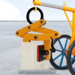 320kg Pallet Puller Clamp, 0-6.5cm Jaw Curb Stone Gripper Lifting Tongs Lifting Transportation Pliers Timber Lumber Stone Tongs