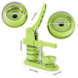 Button Maker Machine 58mm Installation-Free DIY Pin Badge Button Maker Badge Punch Press With 100pcs Button Parts Circle Cutter