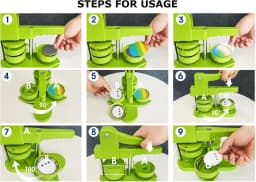 Button Maker Machine 58mm Installation-Free DIY Pin Badge Button Maker Badge Punch Press With 100pcs Button Parts Circle Cutter