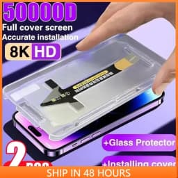 1-2PCS Coating Install Box HD Screen Protector for Xiaomi Mi 14 13 13T 12T 11T Poco X6 Pro X5 X3,NFC F6 F5 M6 M5 M4 M3 C65 Glass