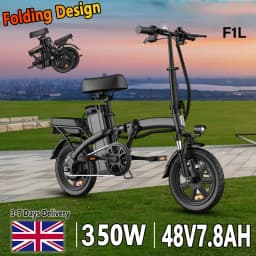 URLIFE F1L E-Bike 350W Brushless Motor 48V7.8AH Battery Adult Portable Electric Bike 14 In Tire City Commuting Electric Bicycle