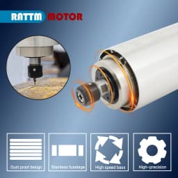 GDZ-80F-1.5 1.5KW ER16 220V CNC Air Cooled Cooling Spindle Motor Woodworking Router Engraving Milling