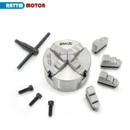 [BR Stock] 3 Jaw K11-100mm/4 Jaw K12-100mm Manual Chuck Self-Centering Chuck For CNC Milling Drilling Machine Tool Lathe Chuck