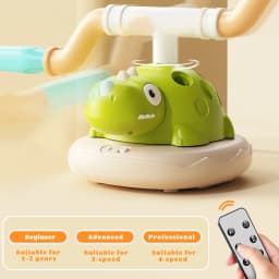 3 In 1 Children Dinosaur Sports Set with Sound Musical Jump Game 4 Modes Toss Ring Game for Family Gathering Travel Camping