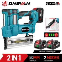Brushless Electric Nail Gun F15-F50 K410-K4 Cordless 2in1 2Gear Stapler Framing Nailer Power Tool For Makita 18V Battery Pin