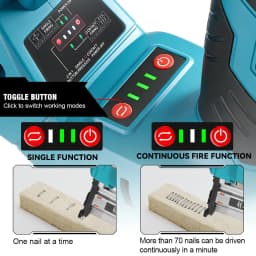 Brushless Electric Nail Gun F15-F50 K410-K4 Cordless 2in1 2Gear Stapler Framing Nailer Power Tool For Makita 18V Battery Pin