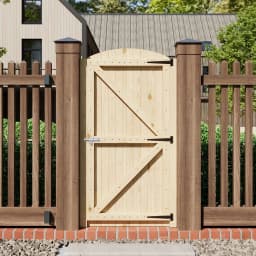 Voltsify Arch Top Strong Garden Gate with Latch