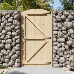 Voltsify Arch Top Strong Garden Gate with Latch