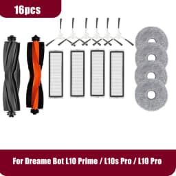 For Dreame L10 Prime, RLL11GC, L10S Pro, L10 Pro, Xiaomi S10+ Roller Side Brush Filter Mop Accessory Part