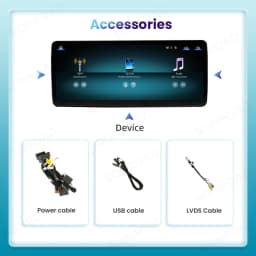 BONROAD 10.25 inch 1920*720 Linux Touch Screen Car Multimedia Wireless CarPlay Android Auto Airplay Autolink Mirroring Radio GPS For Mercedes Benz C GLC V Class W204 W205 NTG 4.0 4.5 5.0 Navigation Car Stereo Display