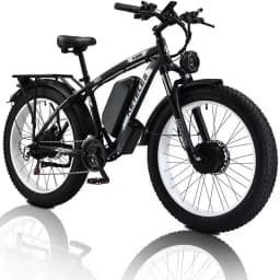 KETELES K800 Electric Bike 1000W*2 Motor 48V23AH Battery Off-Road E-Bike 26 inch Fat Tire E-Mountain Bike