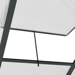 Outsunny 6 x 6ft Polycarbonate Greenhouse, Large Walk-In Green House with Slide Door and Window, Grey