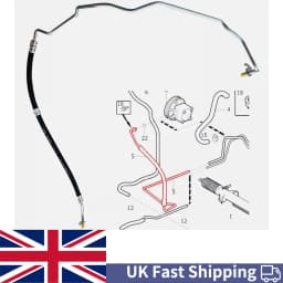 For Volvo XC90 2.4 2002-2014 D5 30636902 High Pressure Power Steering Pipe Pump to Rack Car Accessories