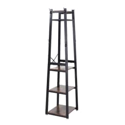 【Breeins】Industrial Style Clothing Rack with 4 Tiers of Shelves for Living Room Bedroom