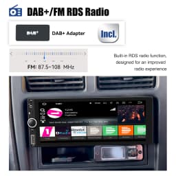 ESSGOO Android 14 Car Radio Wireless Carplay Auto 2G 32G Universal Car Multimedia Player Autoradio HD Touch Screen FM Bluetooh