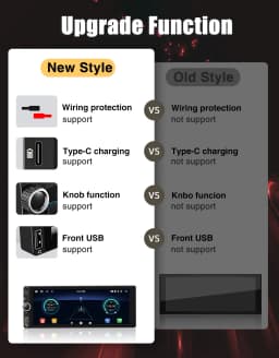 ESSGOO Android 14 Car Radio Wireless Carplay Auto 2G 32G Universal Car Multimedia Player Autoradio HD Touch Screen FM Bluetooh