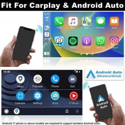 Android 15 car navigation 10 inches built-in Carplay + Android auto/2 + 64G+AHD camera+microphone For Peugeot 208/2008 2012-2018