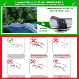 2X Premium Roof Bars For Ford Kuga Suv 2020 Onwards Roof Rack Cross Bars Black