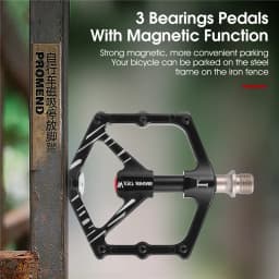 WEST BIKING 3 Bearings Pedal Ultralight Magnetic Aluminum Alloy Anti-Slip Widened Pedal Bicycle Bike Pedal Cycling Road Pedals