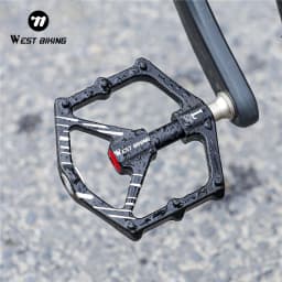 WEST BIKING 3 Bearings Pedal Ultralight Magnetic Aluminum Alloy Anti-Slip Widened Pedal Bicycle Bike Pedal Cycling Road Pedals