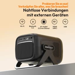 XGODY 4K Projector 300ANSI Short Throw Android 11 Projector Autofocus & Keystone 1080P Wifi6 BT5.2 Portable Home Cinema