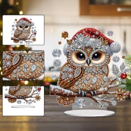 Acrylic Special Shaped Cute Animal Diamond Painting Tabletop Ornaments Kit Table Top Diamond Painting Ornament Kits for Bedroom